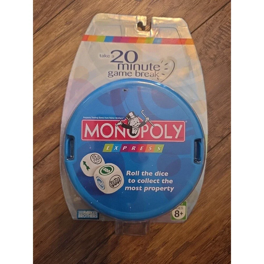 Monopoly Express Board Game Parker Brothers 2007 Travel Edition Sealed New